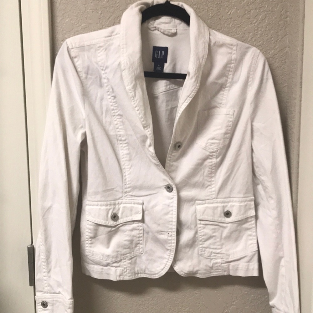 Gap White Jean Jacket